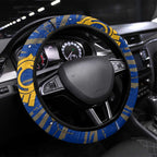 West Coast Eagles Steering Wheel Cover Mascot Cartoon Football Illustration Style