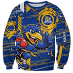 West Coast Eagles Sweatshirt Mascot Cartoon Football Illustration Style