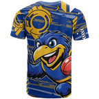 West Coast Eagles T Shirt Mascot Cartoon Football Illustration Style