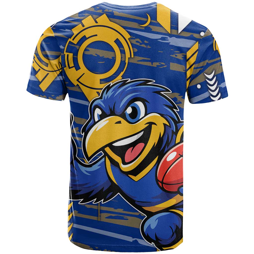 West Coast Eagles T Shirt Mascot Cartoon Football Illustration Style