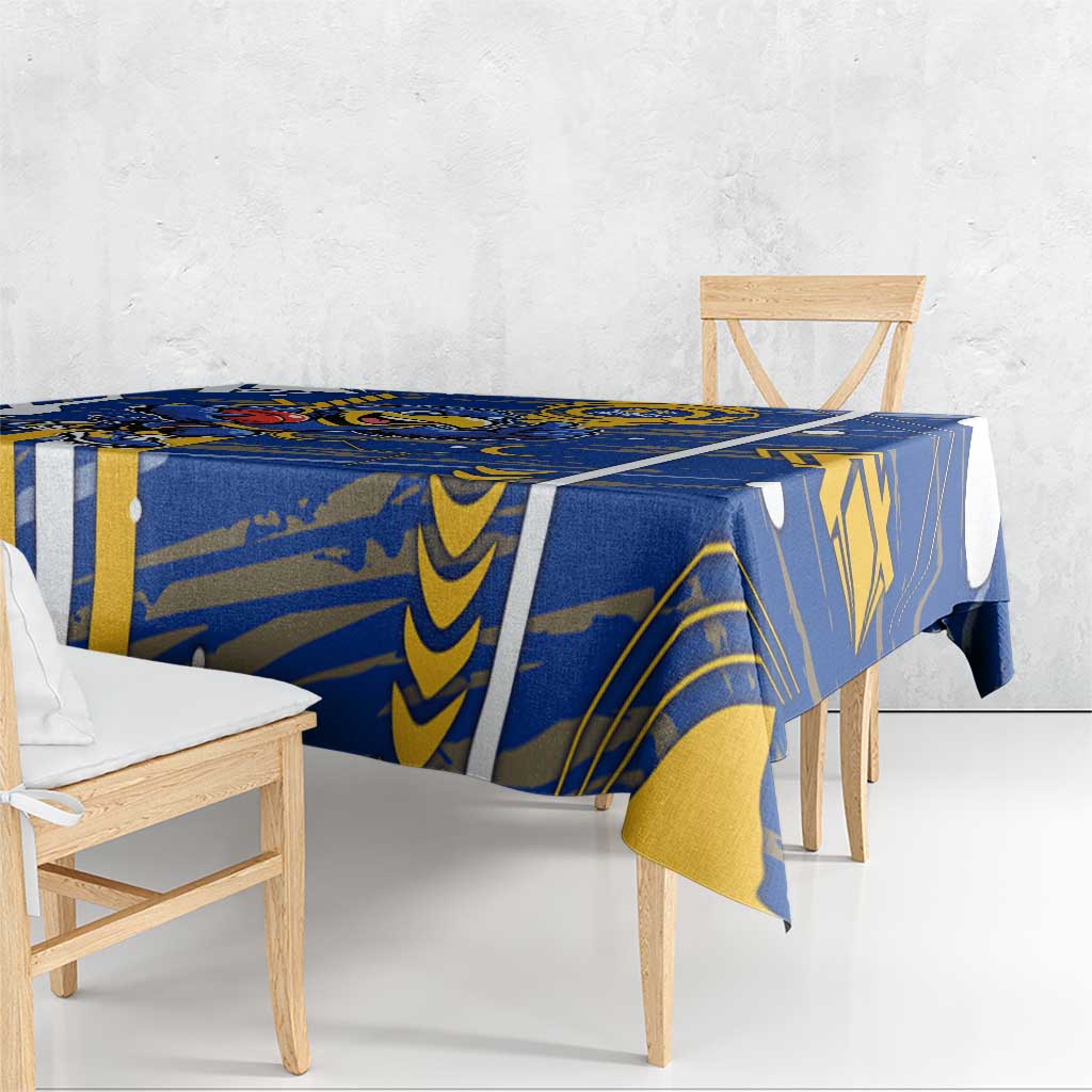 West Coast Eagles Tablecloth Mascot Cartoon Football Illustration Style