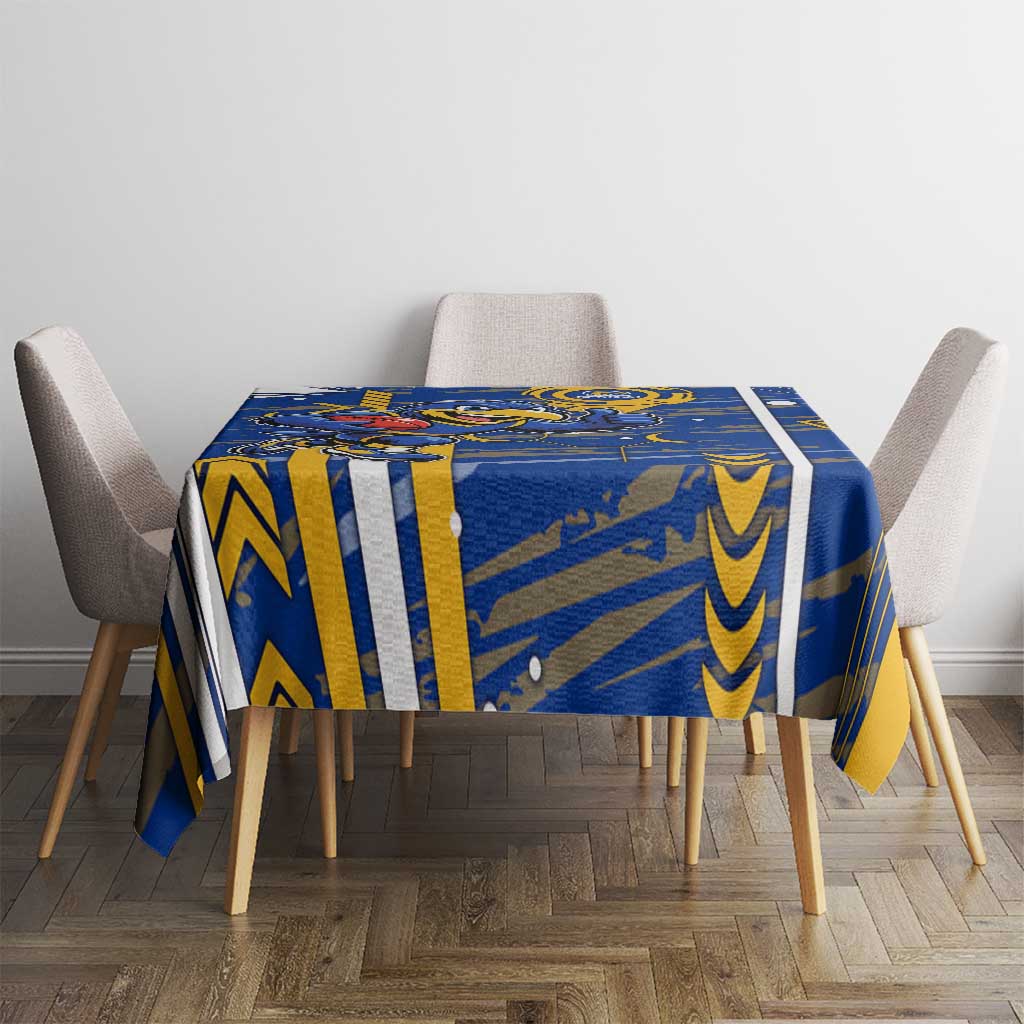 West Coast Eagles Tablecloth Mascot Cartoon Football Illustration Style