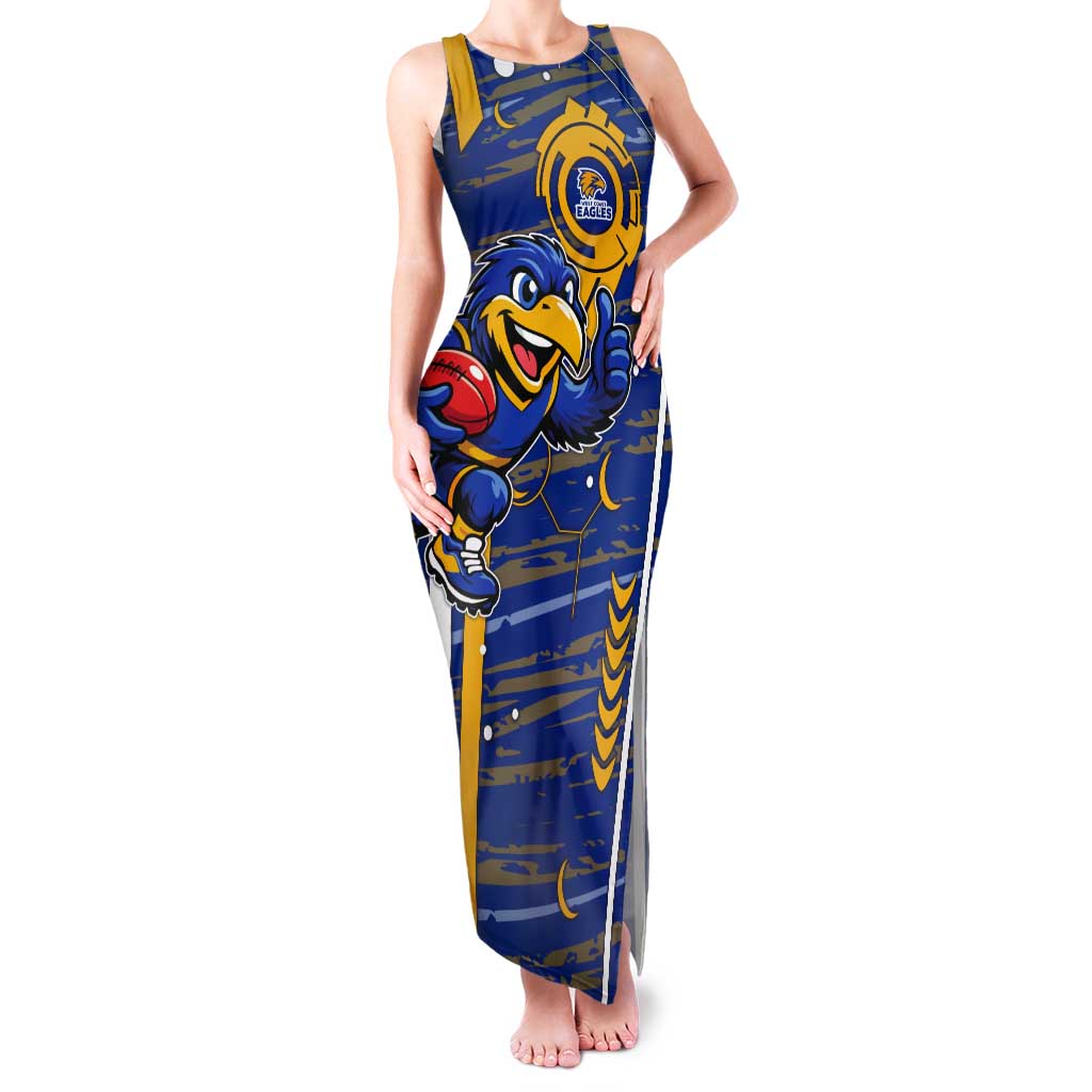 West Coast Eagles Tank Maxi Dress Mascot Cartoon Football Illustration Style