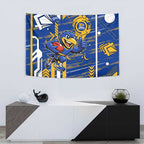 West Coast Eagles Tapestry Mascot Cartoon Football Illustration Style