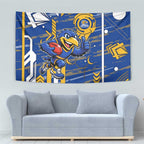 West Coast Eagles Tapestry Mascot Cartoon Football Illustration Style