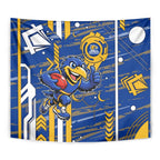 West Coast Eagles Tapestry Mascot Cartoon Football Illustration Style