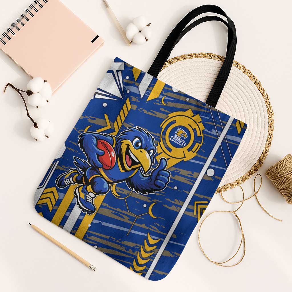 West Coast Eagles Tote Bag Mascot Cartoon Football Illustration Style