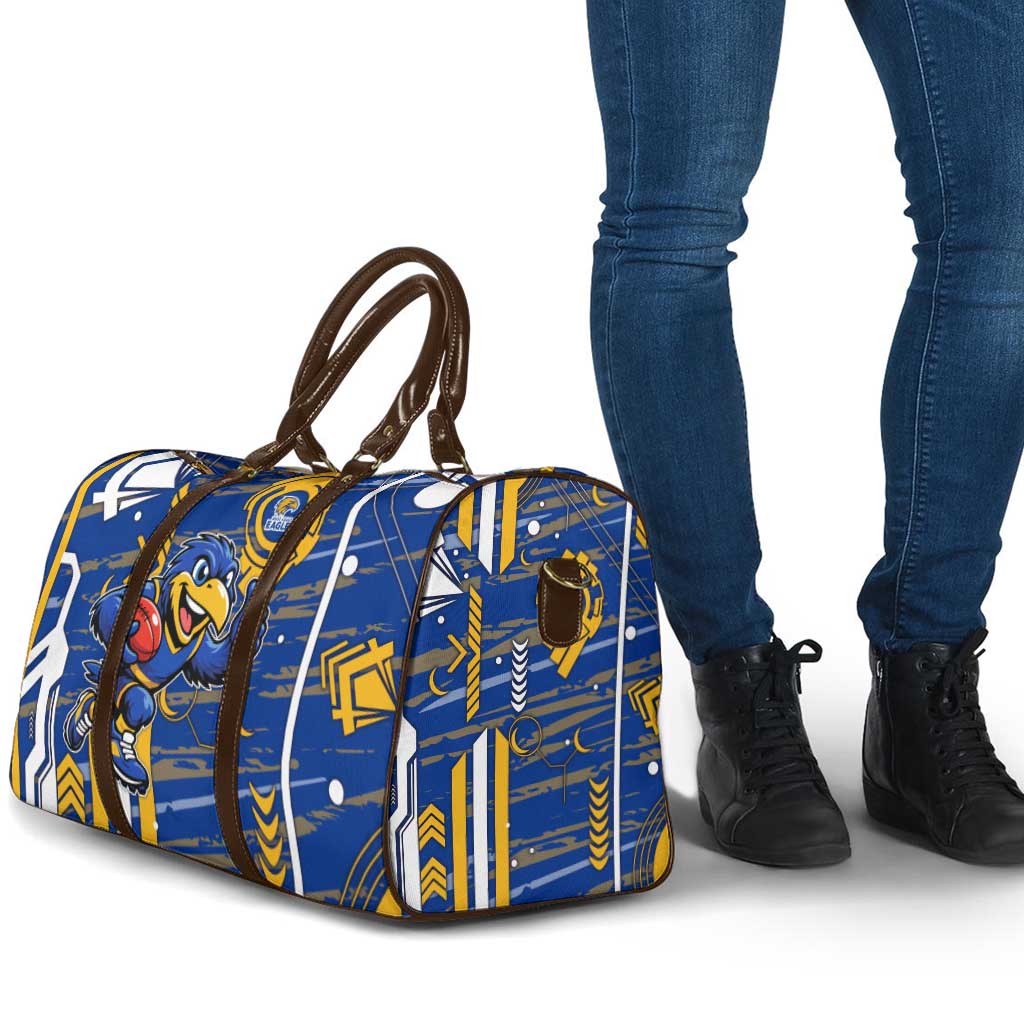 West Coast Eagles Travel Bag Mascot Cartoon Football Illustration Style