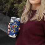 West Coast Eagles Tumbler Cup Mascot Cartoon Football Illustration Style
