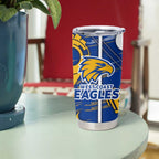 West Coast Eagles Tumbler Cup Mascot Cartoon Football Illustration Style