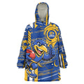 West Coast Eagles Wearable Blanket Hoodie Mascot Cartoon Football Illustration Style