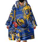 West Coast Eagles Wearable Blanket Hoodie Mascot Cartoon Football Illustration Style