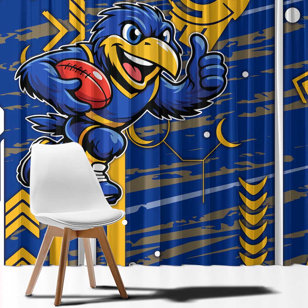 West Coast Eagles Window Curtain Mascot Cartoon Football Illustration Style