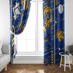 West Coast Eagles Window Curtain Mascot Cartoon Football Illustration Style