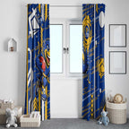 West Coast Eagles Window Curtain Mascot Cartoon Football Illustration Style