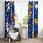 West Coast Eagles Window Curtain Mascot Cartoon Football Illustration Style