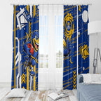 West Coast Eagles Window Curtain Mascot Cartoon Football Illustration Style