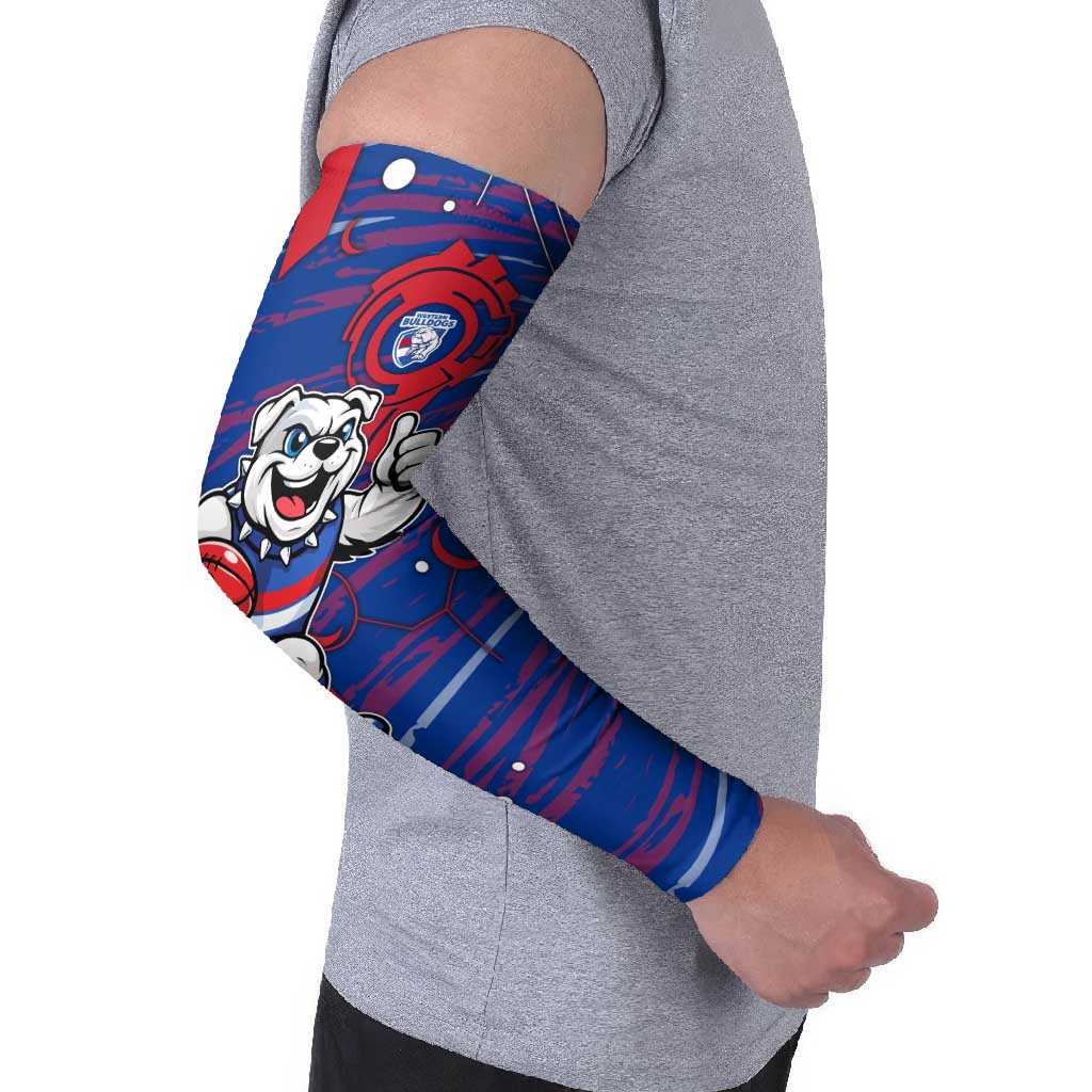 Western Bulldogs Arm Sleeves Mascot Cartoon Football Illustration Style