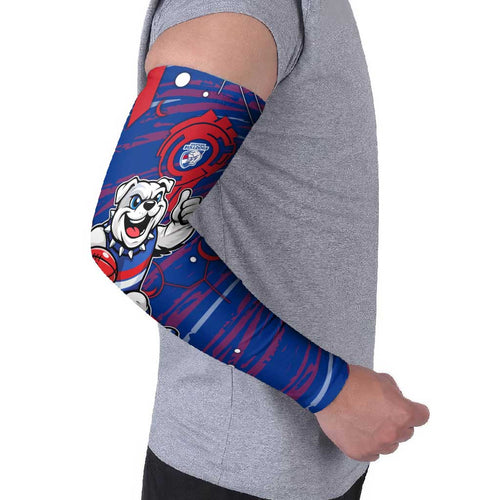 Western Bulldogs Arm Sleeves Mascot Cartoon Football Illustration Style