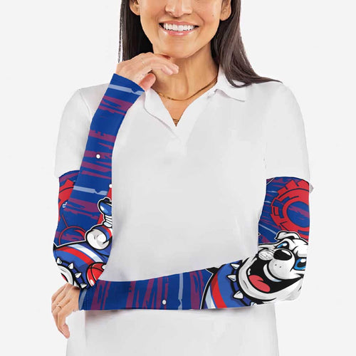 Western Bulldogs Arm Sleeves Mascot Cartoon Football Illustration Style
