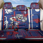 Western Bulldogs Back Car Seat Cover Mascot Cartoon Football Illustration Style