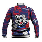 Western Bulldogs Baseball Jacket Mascot Cartoon Football Illustration Style
