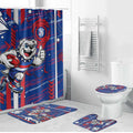 Western Bulldogs Bathroom Set Mascot Cartoon Football Illustration Style