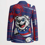 Western Bulldogs Blazer Mascot Cartoon Football Illustration Style