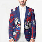 Western Bulldogs Blazer Mascot Cartoon Football Illustration Style