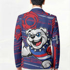 Western Bulldogs Blazer Mascot Cartoon Football Illustration Style
