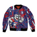 Western Bulldogs Bomber Jacket Mascot Cartoon Football Illustration Style