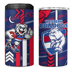 Western Bulldogs 4 in 1 Can Cooler Tumbler Mascot Cartoon Football Illustration Style