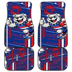 Western Bulldogs Car Mats Mascot Cartoon Football Illustration Style