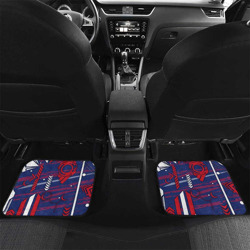 Western Bulldogs Car Mats Mascot Cartoon Football Illustration Style