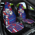 Western Bulldogs Car Seat Cover Mascot Cartoon Football Illustration Style