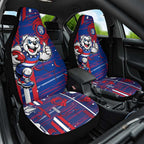 Western Bulldogs Car Seat Cover Mascot Cartoon Football Illustration Style