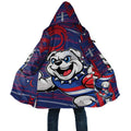 Western Bulldogs Cloak Mascot Cartoon Football Illustration Style