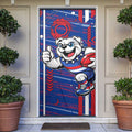 Western Bulldogs Door Cover Mascot Cartoon Football Illustration Style