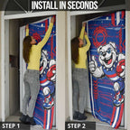 Western Bulldogs Door Cover Mascot Cartoon Football Illustration Style