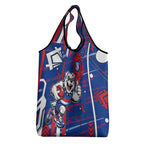Western Bulldogs Grocery Bag Mascot Cartoon Football Illustration Style