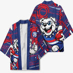 Western Bulldogs Kimono Mascot Cartoon Football Illustration Style