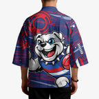 Western Bulldogs Kimono Mascot Cartoon Football Illustration Style