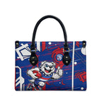 Western Bulldogs Leather Bag Mascot Cartoon Football Illustration Style