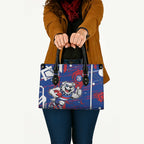 Western Bulldogs Leather Bag Mascot Cartoon Football Illustration Style
