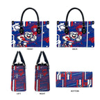 Western Bulldogs Leather Bag Mascot Cartoon Football Illustration Style