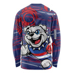 Western Bulldogs Long Sleeve Shirt Mascot Cartoon Football Illustration Style