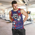 Western Bulldogs Men Tank Top Mascot Cartoon Football Illustration Style
