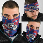 Western Bulldogs Neck Gaiter Mascot Cartoon Football Illustration Style