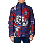 Western Bulldogs Padded Jacket Mascot Cartoon Football Illustration Style