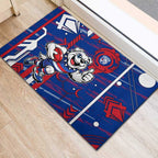 Western Bulldogs Rubber Doormat Mascot Cartoon Football Illustration Style